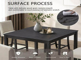 5-Piece Height Table Set with 4 Chairs, Height Table Set for 4 with Chairs, Wooden W1998P504812