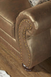 Leinster Faux Leather Arm Chair and Ottoman 2 pieces set T2574P196590