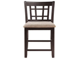 Tan and Espresso Lattice Back Counter Height Stools B062P145640