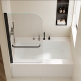 30 in. W * 58 in. H Rise and down rotation shaft door Shower Doors for Bathtub, 1/4" Thick W2965P277704