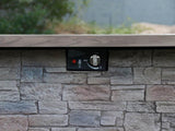 44" W x 25" H Outdoor Patio Propane Gas Fire Pit Table - 50,000 BTU High-temperature-resistant W2691P233033