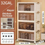 Four-layer plastic box-oversized box, foldable stacked containers and foldable 63190713