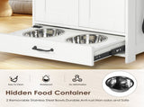 Pet Feeding with Bowls, Adjustable Panel, Dog Feeding with Storage, Pet Feeder W1687P271054