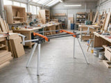 300 lb Miter Saw Stand, Collapsible Stand with One-Piece Mounting Brackets & Clamps, Adjustable 62181391