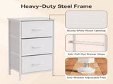 Fabric Storage Drawer Bedroom Dresser, Fabric Dresser for Closet, 3 Fabric Dresser with 46157604