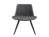 Modern PVC Upholstered Dining Chairs,Armless Side Chairs for Kitchen Dining Room, Set of 2 , Grey & B347P612996