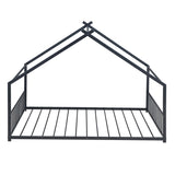 Full Size Metal House Bed, Black MF305893AAB