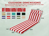 Outdoor Chaise Lounge Cushion, 80 in. x 26 in. x 3 in. Waterproof Fade-Resistant Patio Chair Pad for 58720707