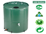 100 Gallon Folding Rain Barrel Water Collector Green 89156188