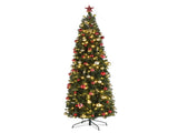 7.5ft Pencil Shape Automatic Tree Structure PVC Material 1090 Round Heads 350 Lights Warm Color With 58420987