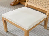 Farmhouse Rattan Dining Chairs Set of 2, Mid Century Modern Kitchen & Dining Room Chairs, Cane W1143P483566