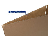 50pcs 12 "x 6" x 6 " thick 3mm corrugated cardboard box in kraft paper color 44810238