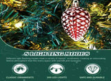 72in Pre-lit Christmas Wreath, Lighted Artificial Xmas Wreath with 300 Warm White Lights and 1200 39499618
