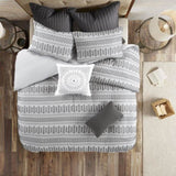 Full/Queen Cotton Jacquard Duvet Cover Mini Set B03596480