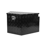 ZNTS 33 Inch Heavy Duty Diamond Plate Aluminum Trailer Tongue Box Pickup Truck Tool Box Storage Organizer W1239125503