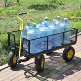 BIG Wagon Cart Garden cart trucks make it easier to transport firewood YellowBlack Maximum static W227106089