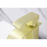 Waterfall Spout Single Handle Bathroom Sink Faucet W2287P154573