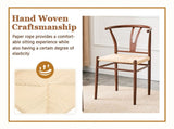 Wesborn Chair-Y-shaped Medieval Style Armchair for Dining Table, Woven Seat W2920P430785