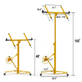 16ft Lift Drywall Panel Hoist Jack for Ceiling - Yellow W1550104607