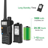 BAOFENG Radio Portable Walkie Talkie UV-5R, Handheld Ham Radio Long Range High Power, Rechargeable 44422884