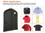 5 Pack Garment Storage Bags, 39" x 24" Non-Woven Fabric Suit Bags with Transparent Window & Front 97135920