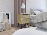 Nuvo Nightstand,Two Drawers, Hairpin Legs B128P148948