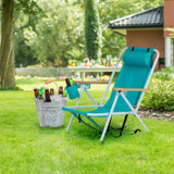 Folding Beach Chair, 4 Position Portable Backpack Foldable Camping Chair with Headrest Cup Holder 12278204