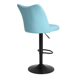 Swivel Bar Stools Set of 2,Height Adjustable Counter Stool,Modern Armless Faux Leather Barstool W561P175969