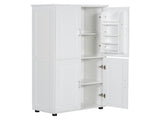 Tall and Wide Bathroom Floor Storage Cabinet, Bathroom Storage Unit, Freestanding Cabinet with 4 86567024