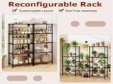 5-Tier Heavy-Duty Metal Wire Shelving, 750 LBS Total Load with Multi-Grade Per Shelf Capacity for 72746903