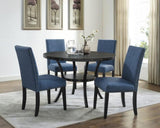 ZNTS Biony Fabric Dining Chairs with Nailhead Trim, Set of 2, Blue T2574P164547