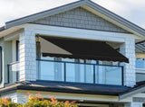 118.1"D x 59.1"W x"H Retractable Awning Black 85522071
