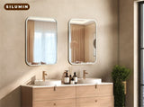 Bathroom Vanity Mirror for Over Sink 40" 32" Rectangle Silver Mirror with Round Corner for Bedroom T3177P296180