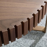 Modern Handcraft Drum Coffee Table 31.5 inch Round Coffee Table for Living Room,Small Coffee Table W2582P167673