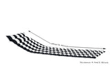 2 PCS Set Outdoor Lounge Chair Cushion Replacement Patio Seat Cushion BLACK-WHITE Stripe Sale to 68957994