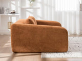 71" 2-in-1 Pull Out Foldable Loveseat Sofa Bed with Armrest & Backrest Pillows, Convertible Chenille W3118P388900