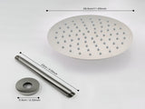 12" Brushed Nickel Bathroom Luxury shower head,High Pressure Rain Shower Head, Ultra-Thin Showerhead 78336567
