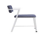 Cargo Gray Fabric & White Finish Counter Height Chair B2726P457617