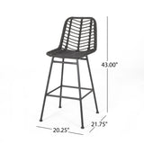 Sawtelle Outdoor Wicker Barstools 65481.00GRY