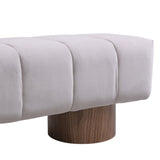 Upholstered Dining Bench for Dining Room, No-Assembly End of Bed Entryway Bench Ottoman for Bedroom N779P253550L