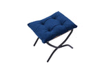 Living Room Chairs Modern Cotton Fabric Lazy Chair, Accent Contemporary Lounge Chair, Single Steel W1899121338