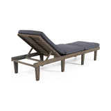 ARIANA KD WOOD CHAISE LOUNGE W/ CUSHION 57523.00GRY