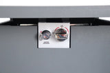25" H x 30" W Steel Outdoor Fire Pit Table with Lid B120142292