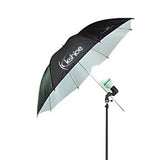 ZNTS 135W Silver Black Umbrellas with Background Stand Non-Woven Fabrice Set 64774424
