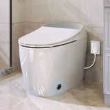 ZNTS Heated Seat Smart Toilet, One Piece Toilet, Automatic Flush Tank Less Toilet without Bidet, with 05790649