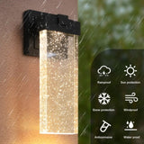 ZNTS Outdoor waterproof transparent LED crystal wall lamp with light sense 05453058