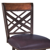 Mivara 30" Barstool in Auburn Bay finish with Brown Pu upholstery B2736P354272
