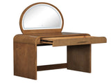 39" Makeup Vanity Table with Mirror Touch Screen Lighted Mirror, Dressing Table with Drawer for N704P196658P