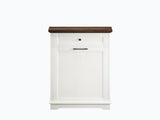 10 Gallon Tilt Out Trash Cabinet Freestanding Trash Bin Cabinet Wood Garbage Recycling Cabinet with 64350524