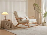 100*65*101cm High Back Belt Waist Pillow Log Color Solid Wood Armrest Backrest Seat Frame Iron Frame 63188028